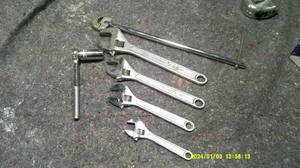 lot 38 image: Basin Wrench and Crescent Wrench Lot