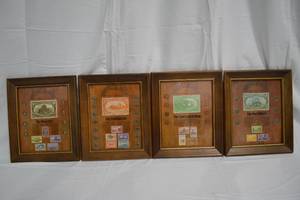 lot 15 image: Framed Coin and Stamp Collections