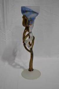 lot B-17 image: Romanian Art Glass Signed by Artist