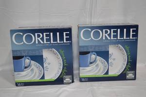 lot 49 image: 2 Corelle dish sets. New.