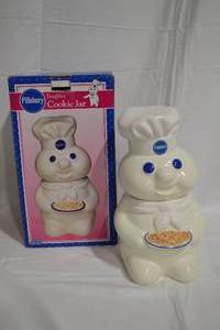 lot 56 image: Pillsbury doughboy cookie jar.