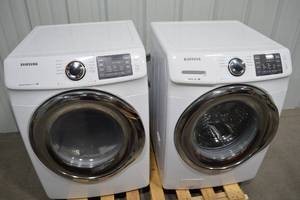 lot A-78 image: Used Samsung Front Load Washer and Dryer Set