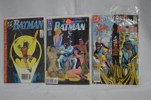 lot 101 image: Lot of 3 DC Batman Comic Books