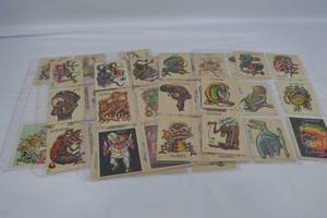 lot 193 image: 1965 Topps Ugly Sticker Cards