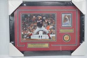 lot A-194 image: Signed Stephen Strasburg Plaque wCOA
