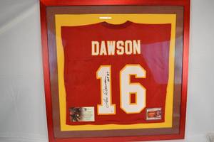 Signed Hall of Fame Kansas City Chiefs Len Dawson Jersey - COA