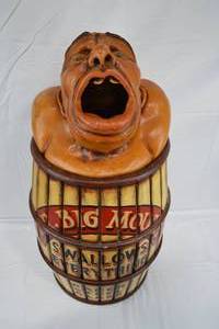 lot A-199 image: Vintage Mr. Big Mouth Toss Carnival Game from 1940s