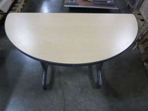 lot 13 image: Flip Top Half Moon Conference Room Table