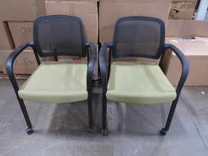 lot 36 image: 2 Chair Lot of Stackable OfficeConference Chairs