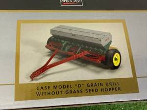 lot 204 image: Case Model D Grain Drill Without Grass Seed Hopper 116 Scale