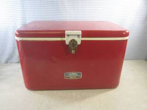 (EW6) Vintage Thermos Metal Cooler ...