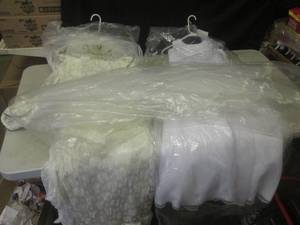 lot 70 image: (CSB) 2 Wedding Dresses and Very Lo...