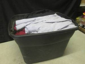 lot 71 image: (F-3) Tote Full of Assorted Clothes...