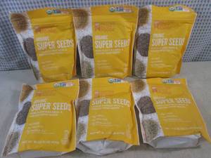 lot 93 image: (C-2) 6 - 1 Pound Bags of Organic S...