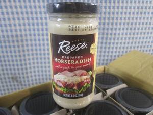 lot 155 image: (B-1) 12 Jars of Reese Prepared Hor...