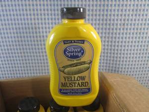 lot 160 image: (B-1) 6 Bottles of Yellow Mustard 2...