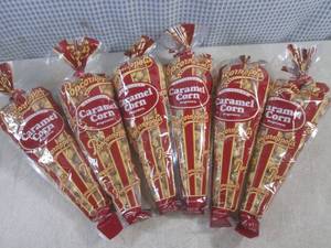 lot 163 image: (B-2) 6 Bags of Caramel Corn Popcor...