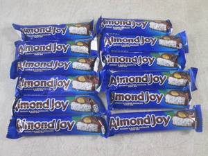 lot 170 image: (B-1) 12 Almond Joy Candy Bars Past...