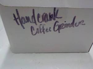 lot 9 image: Hand Crank Coffee Grinder...