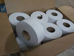 lot 42 image: Tork 12 Rolls Jumbo 2 ply Rolls Toi...