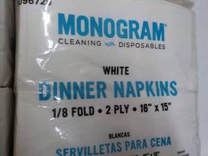 lot 45 image: 500 Monogram Dinner Napkins...