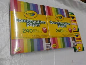 lot 47 image: 2 Packs 240 Sheets each Crayola Con...