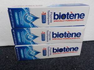 lot 85 image: 3 Biotene Toothpaste 4.3 oz Tubes...