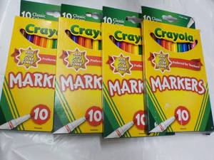 lot 87 image: 4 Crayola Makers 10 per box...