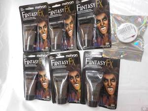 lot 95 image: 6 Mehron Fantasy FX Make Up and 3 C...