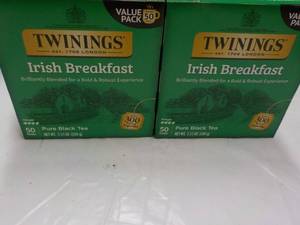 lot 98 image: 2 Twinings Irish Breakfast Pure Bl...