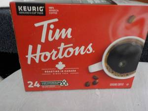 lot 110 image: Keurig Tim Hortons 24 ct Coffee Pod...