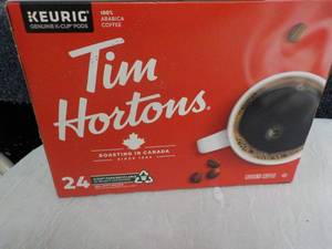 lot 115 image: Keurig Tim Hortons 24 ct Coffee Pod...