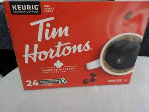 lot 116 image: Keurig Tim Hortons 24 ct Coffee Pod...