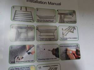 lot 125 image: Fenfwn Towel Rack for Bathroom...