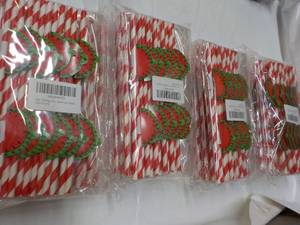 lot 176 image: Watermelon Paper Straws...