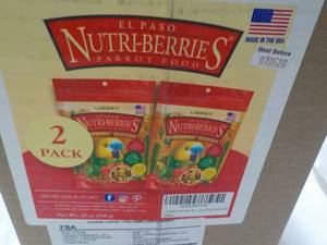 lot 209 image: 2 pack Nutriberries Parrot Food...