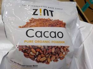 lot 237 image: 32 oz ZINT Cacao Bean Powder...
