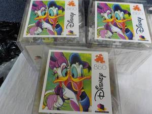 lot 255 image: 3 Disney 850 piece Puzzles...