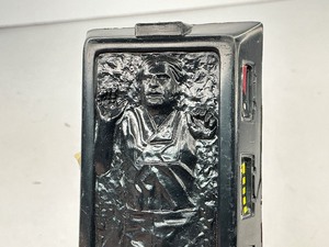 lot 69 image: 1981 Slave 1 Vehicle (Boba Fetts Ship) Accessory Han Solo in Carbonite Action Figure
