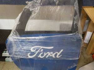 lot 34 image: Metal Door Ford Dcor Sign 33 x 36...