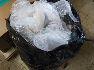 lot 45 image: Big Bag of Bubble Wrap and Shipping...