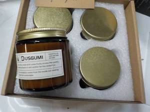 lot 74 image: 4 pack Natural Soy Scented Candles...