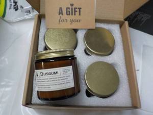 lot 75 image: 4 pack Natural Soy Scented Candles...
