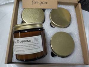 lot 76 image: 4 pack Natural Soy Scented Candles...
