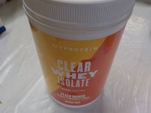 lot 136 image: 1.05 lb. Clear Whey Isolate Peach M...