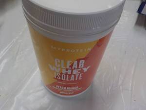 lot 137 image: 1.05 lb. Clear Whey Isolate Peach M...