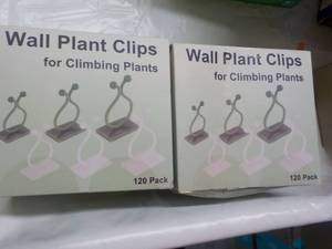 lot 145 image: 2 boxes Wall Plant Clips 120 packs...