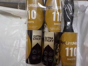 lot 159 image: 3 Extra Sticky Pet Lint Roller Sets...