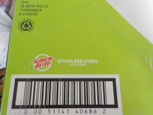 lot 160 image: Scotch Brite Stainless Steel Scrubb...