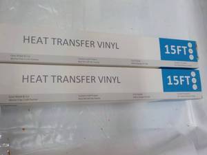lot 179 image: 2 Rolls Heat Transfer Vinyl 15 ft R...